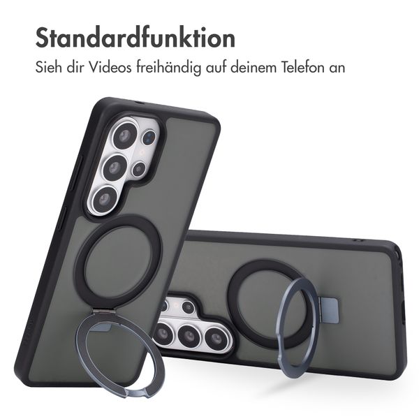 Accezz Ring Stand Backcover mit MagSafe Samsung Galaxy S26 Ultra - Schwarz