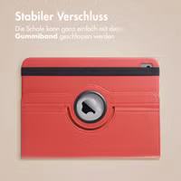 imoshion 360° drehbare Klapphülle Apple iPad 9 (2021) 10.2 Zoll / iPad 8 (2020) 10.2 Zoll / iPad 7 (2019) 10.2 Zoll - Dunkelrot