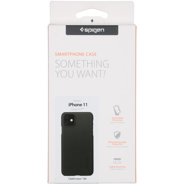 Spigen Thin Fit™ Hardcase Schwarz für das iPhone 11