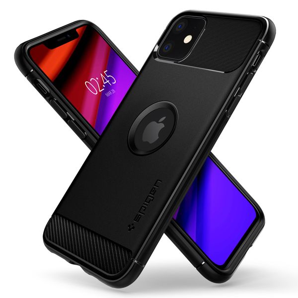 Spigen Rugged Armor Case Schwarz für das iPhone 11