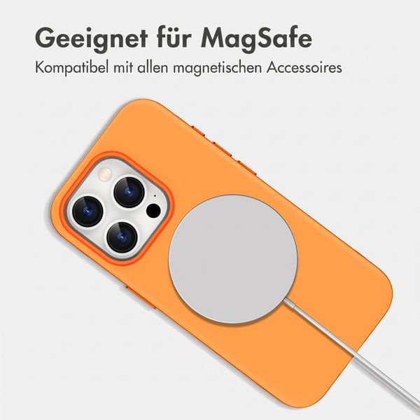 imoshion Color Backcover mit Thin MagSafe Ring Apple iPhone 15 Pro - Orange