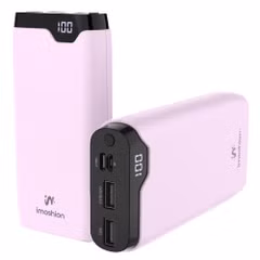 imoshion Powerbank 20.000 mAh - 22,5W Schnellladegerät - USB-C / USB-A - Rosa