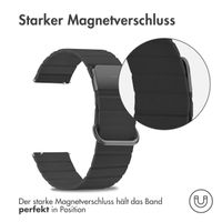 imoshion Magnetlederarmband für das Samsung Galaxy Watch 7 40/44 mm - Schwarz