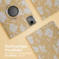 imoshion 360° drehbare Design Klapphülle für das Lenovo Tab M11 - Yellow Flowers