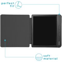 imoshion Design Slim Hard Case Sleepcover mit Stand Kobo Libra H2O - Black Graphic