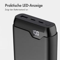 imoshion Powerbank - 27.000 mAh - Schnelles Aufladen und Power Delivery - 30W - Schwarz