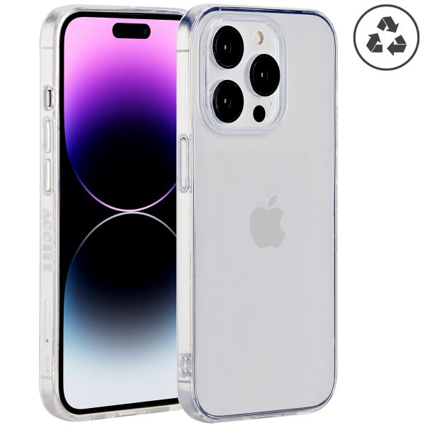 Accezz 100% recyceltes TPU Clear Cover für das iPhone 14 Pro  - Transparent