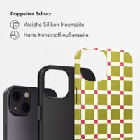 Selencia Vivid Back Cover Apple iPhone 13 - Check This Olive