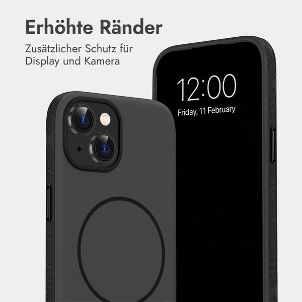 imoshion Color Backcover mit Thin MagSafe Ring Apple iPhone 15 - Schwarz