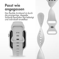 imoshion Silikonband⁺ für die Apple Watch Series 1 bis 10 / SE / Ultra (2) (44/45/46/49 mm) - Fog - Größe M/L