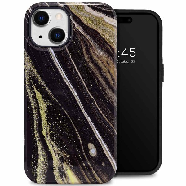 Selencia Vivid Tough Back Cover für das iPhone 14 - Chic Marble