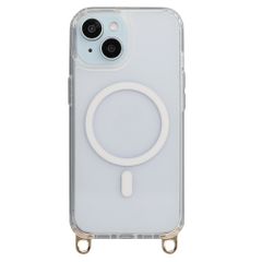 Selencia Rivièra MagSafe Backcover mit abnehmbarem Haken Apple iPhone 15 - Transparent