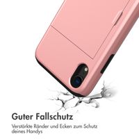 imoshion Backcover mit Kartenfach für das iPhone Xr - Rose Gold