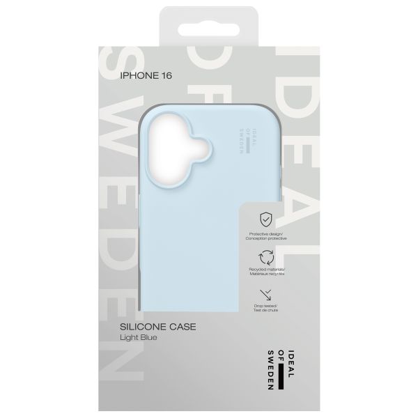 iDeal of Sweden Silikon Case für das iPhone 16 - Light Blue