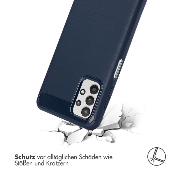 imoshion Brushed Back Cover für das Samsung Galaxy A32 (5G) - Dunkelblau