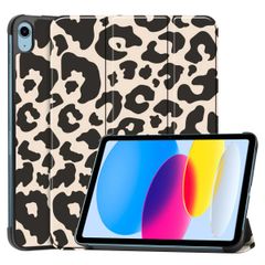 imoshion Design Trifold Klaphülle Apple iPad 11 (2025) 11 Zoll A16 / iPad 10 (2022) 10.9 Zoll - Leopard