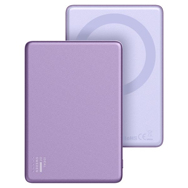 iDeal of Sweden Slim MagSafe Powerbank 5.000 mAh - Kabellose Powerbank - Lavender Milk