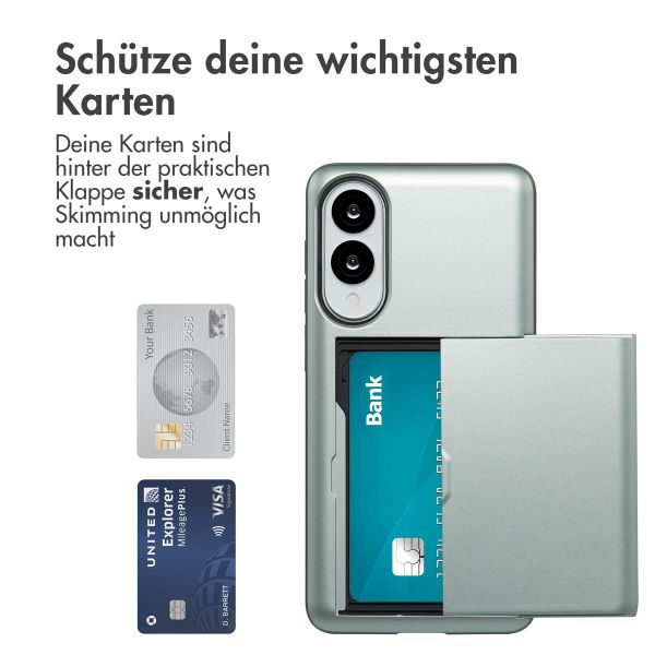 imoshion Backcover mit Kartenfach Samsung Galaxy S25 Edge - Grün