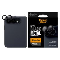 PanzerGlass Hoops Optic Rings Kameraschutz Apple iPhone Duo - Schwarz