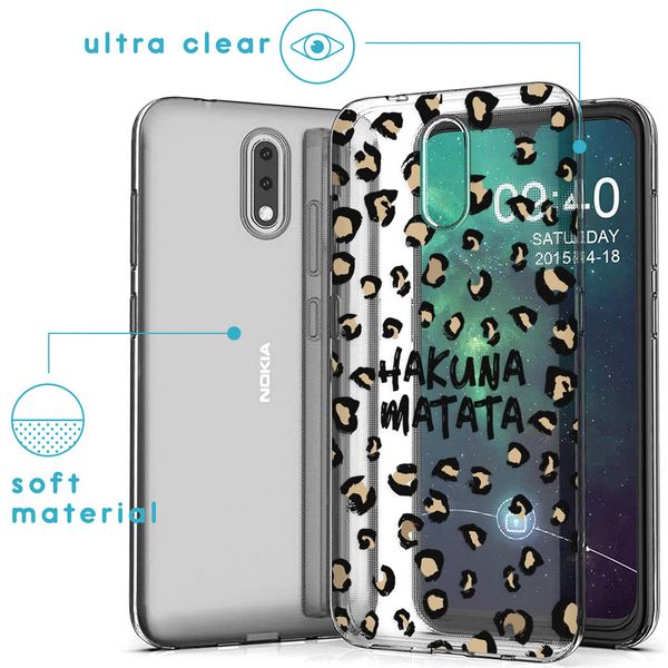 imoshion Design Hülle Nokia 2.3 - Leopard - Braun / Schwarz