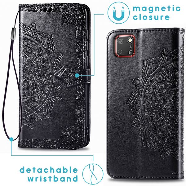 imoshion Mandala Klapphülle Huawei Y5p - Schwarz