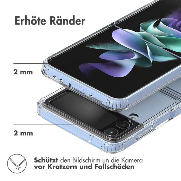 Accezz Xtreme Impact Backcover für das Samsung Galaxy Z Flip 4 - Transparent