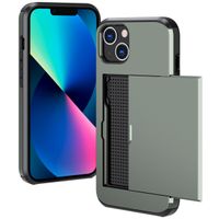 imoshion Backcover mit Kartenfach Apple iPhone 13 - Dunkelgrün