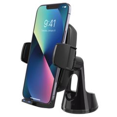 Scosche Wireless Charging Universal phone mount - Handyhalterung Auto - Armaturenbrett / Windschutzscheibe / Lüftungsgitter - Kabelloses Ladegerät - Schwarz