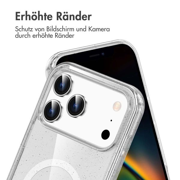 imoshion Sparkle Back Cover mit MagSafe Apple iPhone 17 Pro Max - Transparent