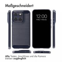 imoshion Brushed Back Cover Motorola Edge 70 Fusion - Dunkelblau