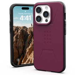 UAG Civilian Backcover MagSafe für das iPhone 15 Pro - Bordeaux