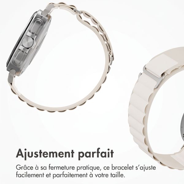 Accezz Nylon Alpine Armband für Samsung Galaxy Watch Ultra 2 (2026) / Ultra (2024/2025) - Polarstern