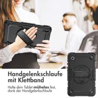 Accezz Robustes Back Cover mit Schultergurt Samsung Galaxy Tab A9 8.7 Zoll - Schwarz