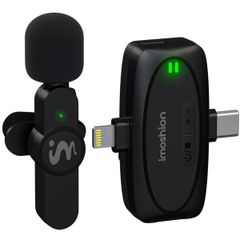 imoshion Mikrofon für Telefon - Ansteckmikrofon - Kabellos - Bluetooth / Lightning / USB-C