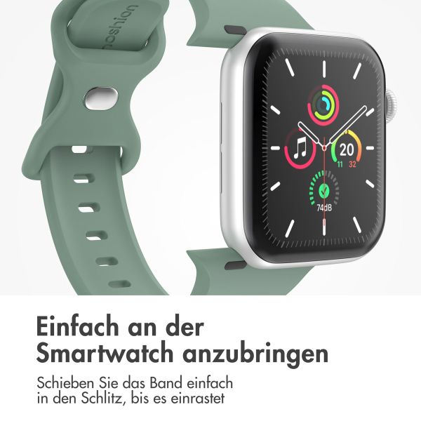 imoshion Silikonband⁺ für die Apple Watch Series 1 bis 9 / SE (38/40/41 mm) | Series 10 (42 mm) - Pine - Größe S/M