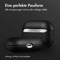 Accezz Echtes Leder Case Apple AirPods Pro - Schwartz