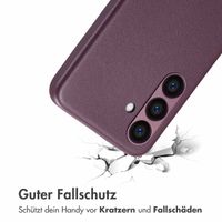 Accezz MagSafe Leather Backcover für das Samsung Galaxy S24 - Heath Purple