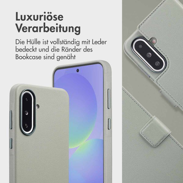 Accezz 2-in-1 Klapphülle aus Leder mit MagSafe Samsung Galaxy A36 / A56 - Light Grey