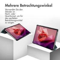 imoshion Trifold Klapphülle für das Lenovo Tab P12 - Dunkelgrün