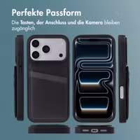 imoshion Backcover mit Kartenfach und Ständer Apple iPhone 17 Pro - Schwarz