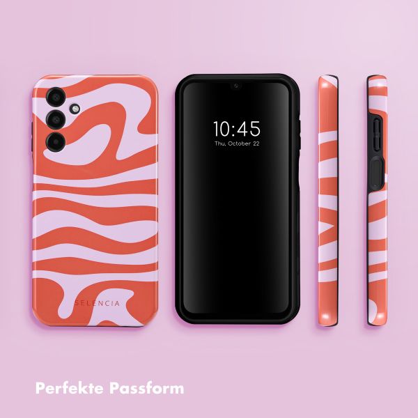 Selencia Vivid Tough Back Cover für das Samsung Galaxy A15 (5G/4G) - Dream Swirl Pink