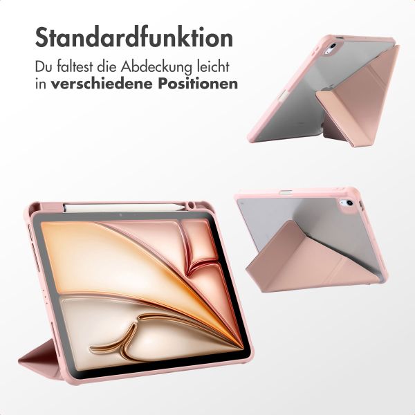 imoshion Origami Klapphülle iPad Air 13 Zoll (2025) M3 / (2024) M2 - Rosa