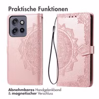 imoshion Mandala Klapphülle Motorola Edge 60 Neo - Rosé gold