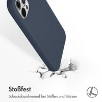 Accezz Liquid Silikoncase mit MagSafe Apple iPhone 12 (Pro) - Dunkelblau