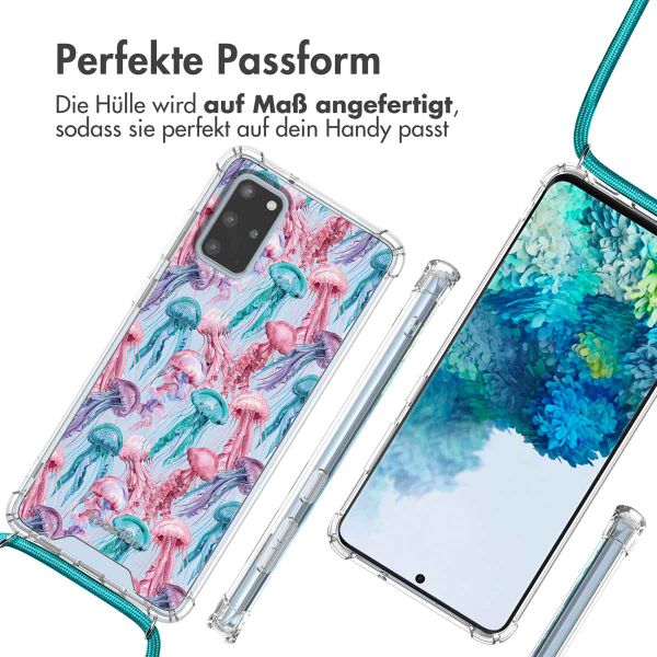 imoshion Design Hülle mit Band für das Samsung Galaxy S20 Plus - Jellyfish Watercolor