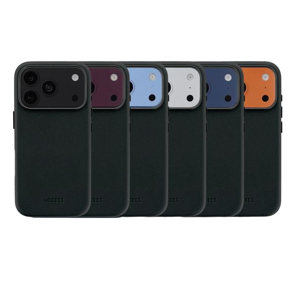 Accezz MagSafe Leather Backcover Apple iPhone 18 Pro Max / 17 Pro Max - Onyx Black