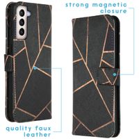 imoshion Design TPU Klapphülle Samsung Galaxy S21 Plus - Black Graphic