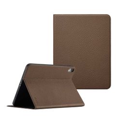 Selencia Riva Klapphülle Apple iPad 11 (2025) 11 Zoll A16 / iPad 10 (2022) 10.9 Zoll - Mocha Brown