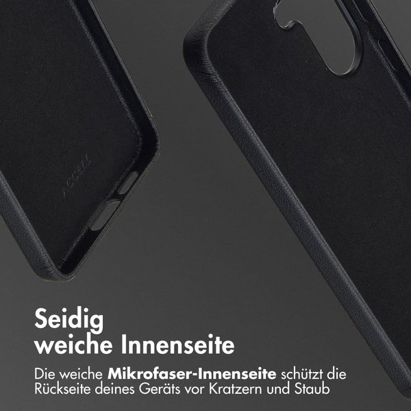 Accezz MagSafe Leather Backcover Samsung Galaxy S26 Plus - Onyx Black