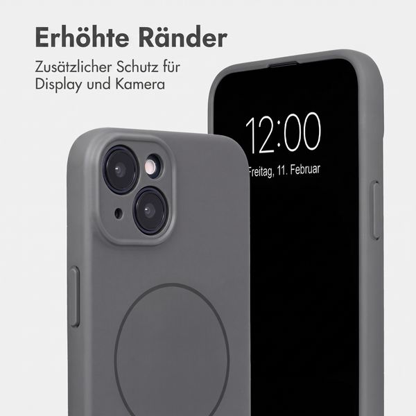 Accezz Grip Backcover mit MagSafe Apple iPhone 14 - Grau